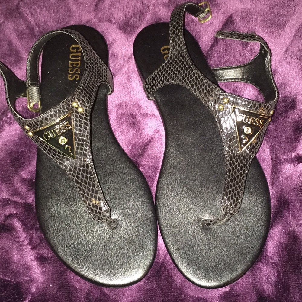 Black Guess sandals